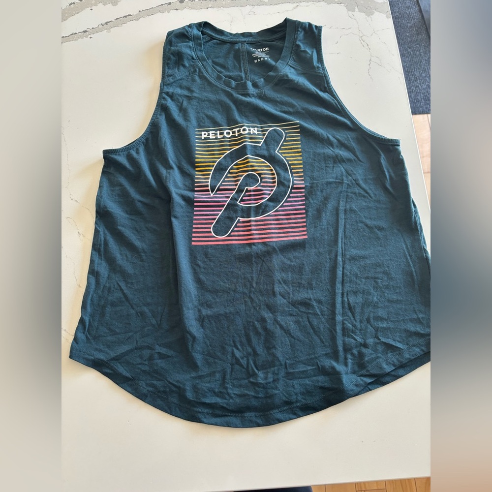 Peloton Teal Tank Top